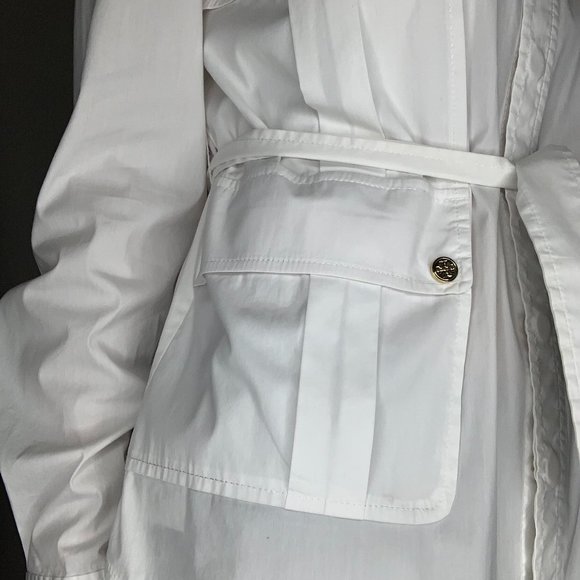 Tory Burch White shirt with belt - Picture 4 of 8